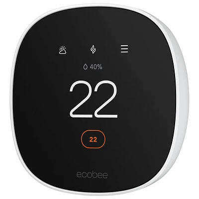 Thermostat intelligent Wi-Fi Essential d'ecobee - Blanc
