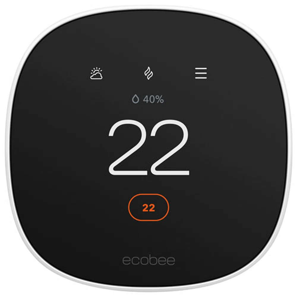 Thermostat intelligent Wi-Fi Essential d'ecobee - Blanc