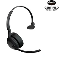 Boîte ouverte - Casque d'écoute Bluetooth sans fil à suppression du bruit Evolve2 55 de Jabra avec micro - Noir