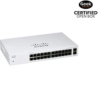 Boîte ouverte - Commutateur non géré Ethernet Gigabit à 24 ports de CISCO - Blanc