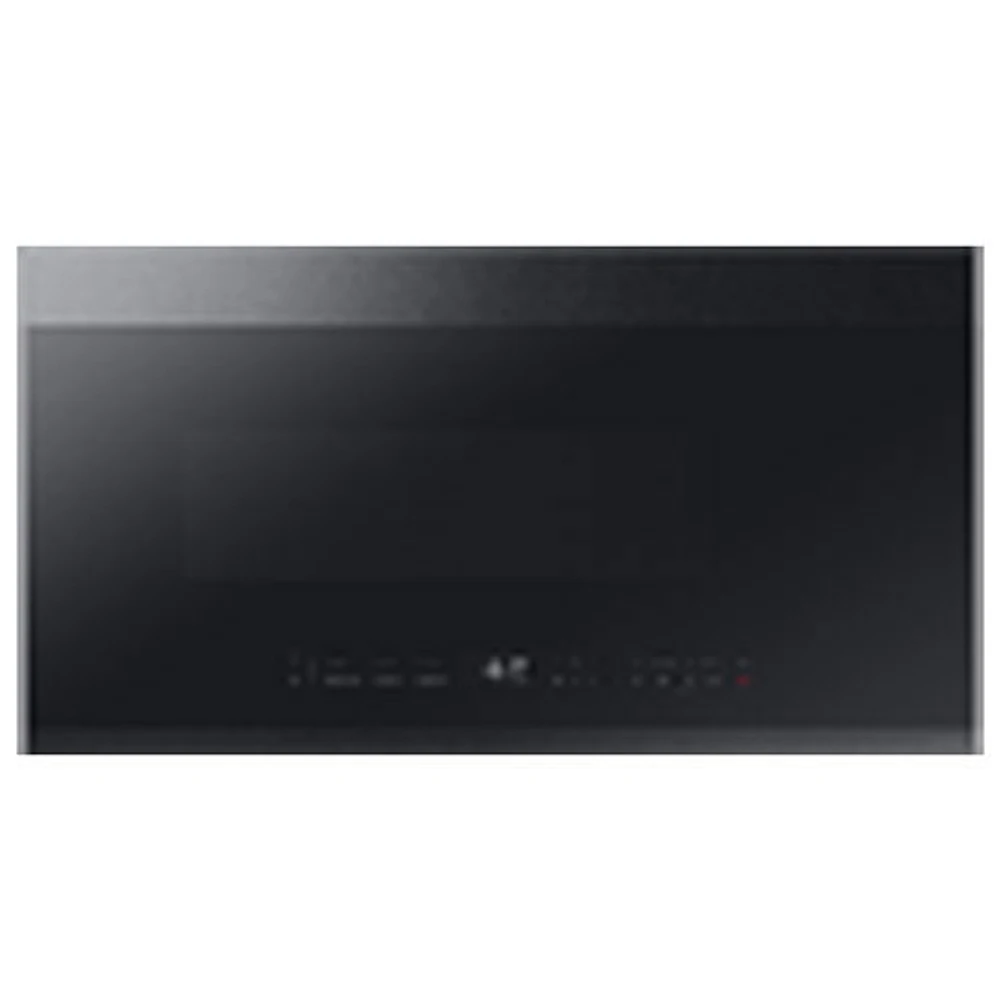 Open Box - Samsung BESPOKE Over-The-Range Microwave - 2.1 Cu. Ft. - Black Matte Steel