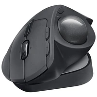 Souris ergonomique sans fil à boule de commande 2048 ppp MX Ergo S Plus Advanced de Logitech - Graphite
