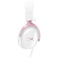 HyperX Cloud III Wired Gaming Headset - White/Pink