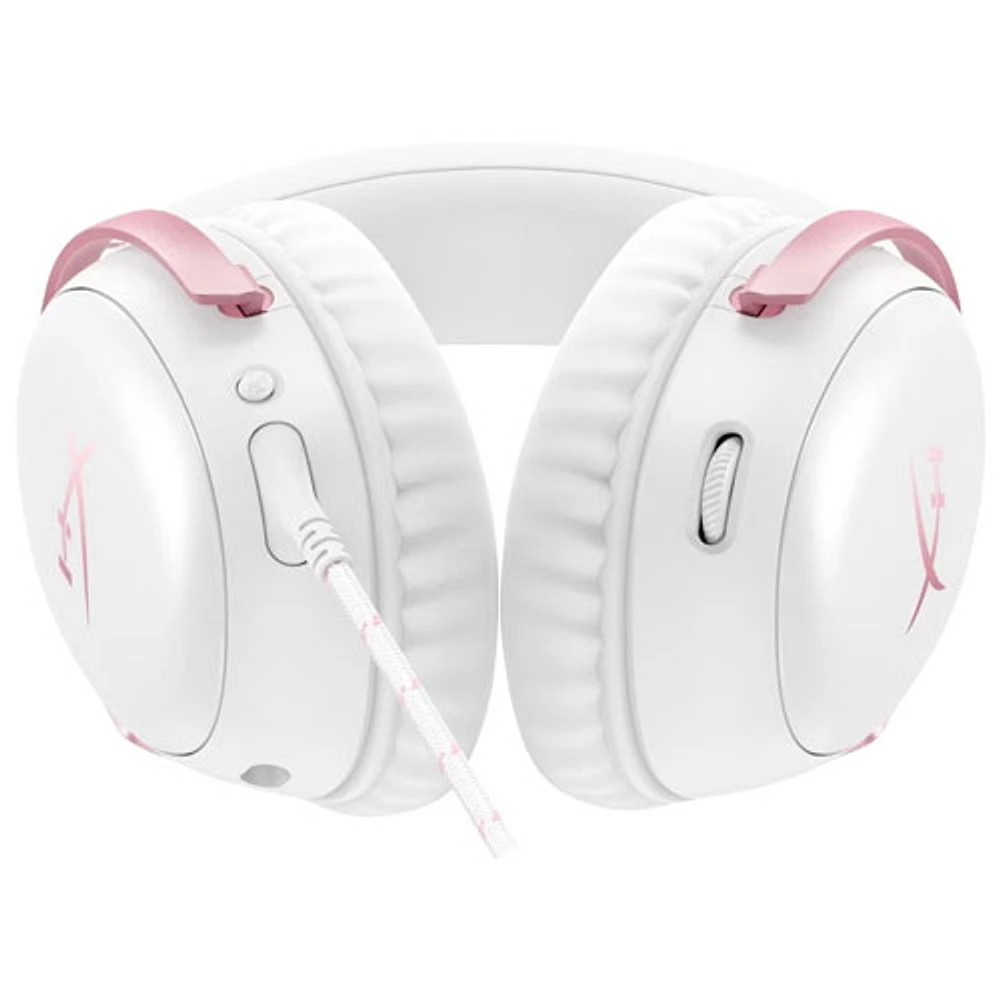 HyperX Cloud III Wired Gaming Headset - White/Pink