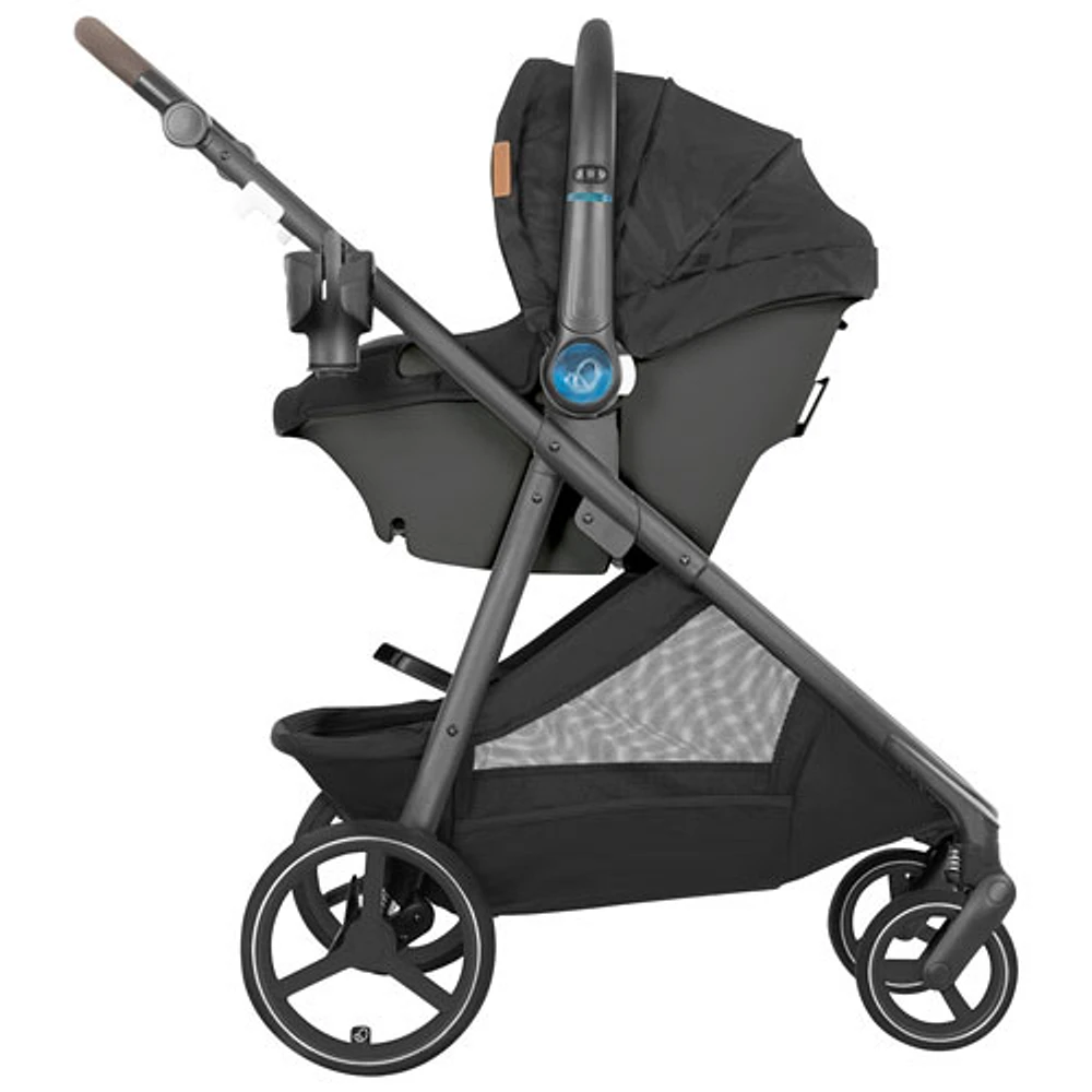 Evenflo Shyft Intuiti+ Travel System with Revolve180 LiteMax NXT SensorySoothe Infant Car Seat - Black