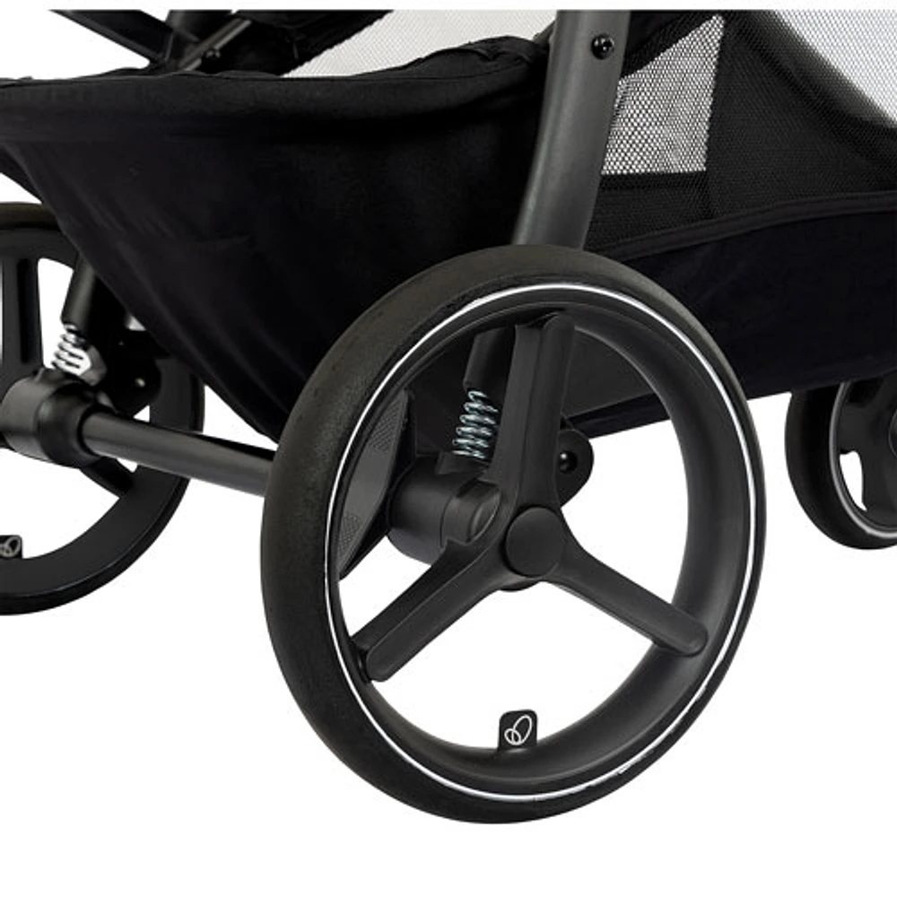 Evenflo Shyft Intuiti+ Travel System with Revolve180 LiteMax NXT SensorySoothe Infant Car Seat - Black