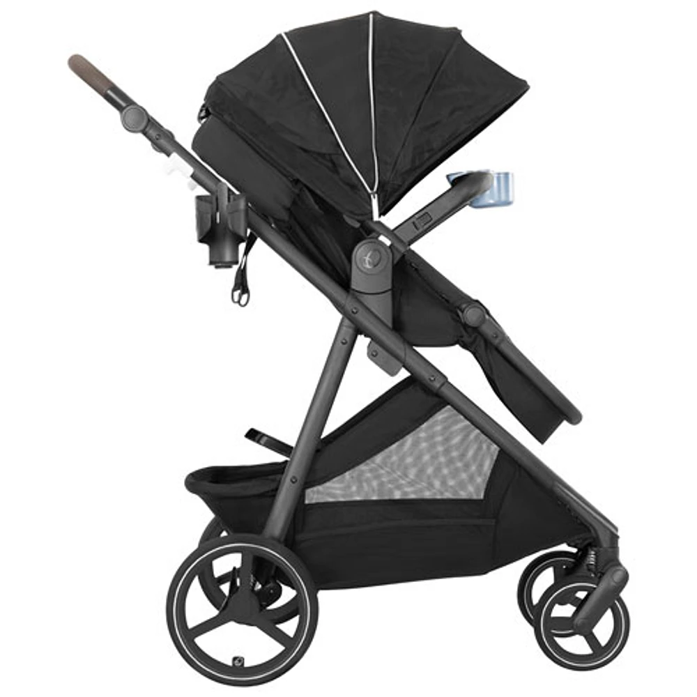 Evenflo Shyft Intuiti+ Travel System with Revolve180 LiteMax NXT SensorySoothe Infant Car Seat - Black