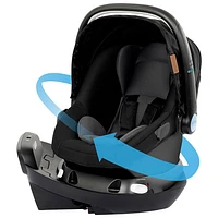 Evenflo Shyft Intuiti+ Travel System with Revolve180 LiteMax NXT SensorySoothe Infant Car Seat - Black