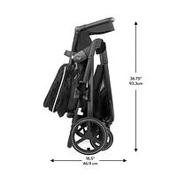 Evenflo Shyft Intuiti+ Travel System with Revolve180 LiteMax NXT SensorySoothe Infant Car Seat - Black