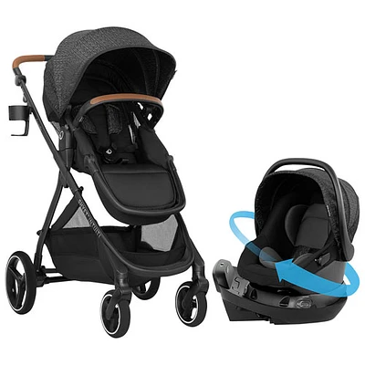 Evenflo Shyft Intuiti Travel System with Revolve180 LiteMax NXT Infant Car Seat - Black