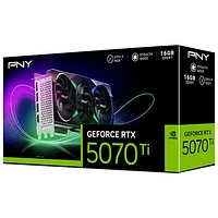 Carte graphique GeForce RTX 5070 Ti ARGB Epic-X RGB OC trois ventilateurs GDDR7 16 Go de PNY