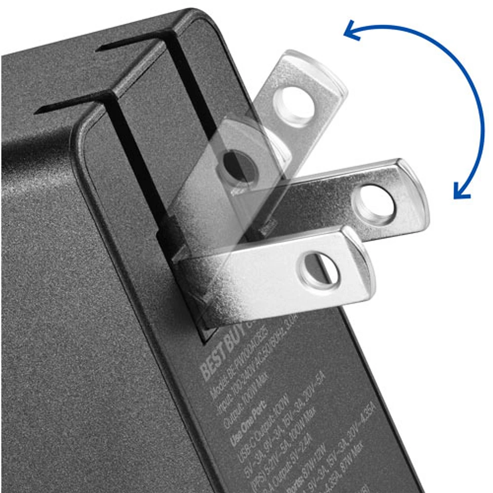 Best Buy Essentials 100W USB-C/USB-A Wall Charger Kit (BE-PW100ACB25-C) - Only at Best Buy
