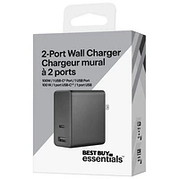 Best Buy Essentials 100W USB-C/USB-A Wall Charger Kit (BE-PW100ACB25-C) - Only at Best Buy