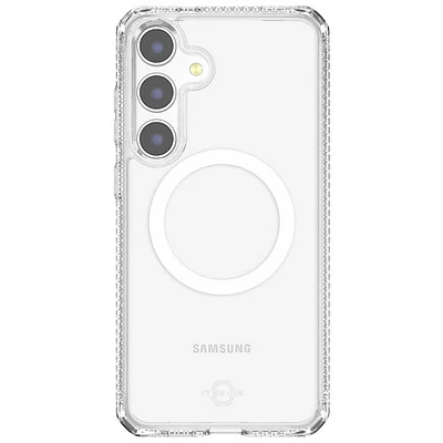 Étui rigide ajusté Hybrid_R Magnetic d'Itskins pour Galaxy S25 - Transparent