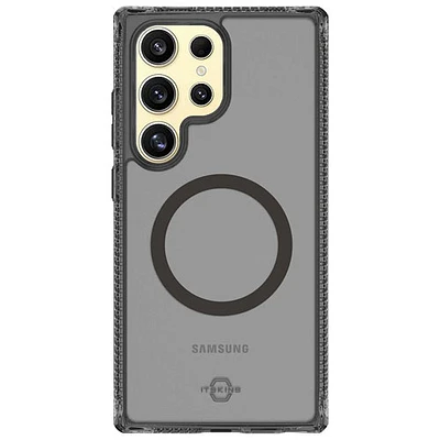 Étui rigide ajusté Hybrid_R/Vapor d'Itskins pour Galaxy S25 Ultra - Fumée