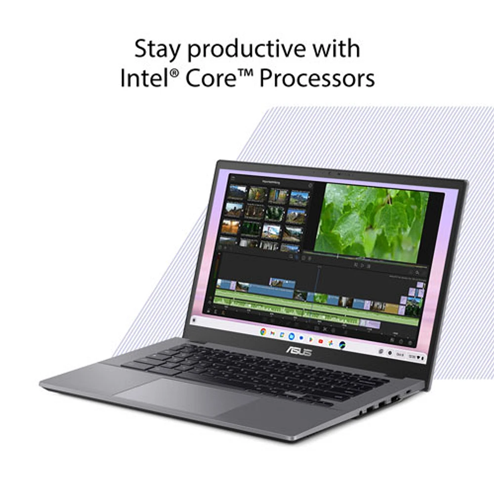 ASUS CX34 14" Touchscreen Chromebook Plus - Rocky Grey (Intel Core i5-1334U/16GB RAM/512GB SSD/ChromeOS)