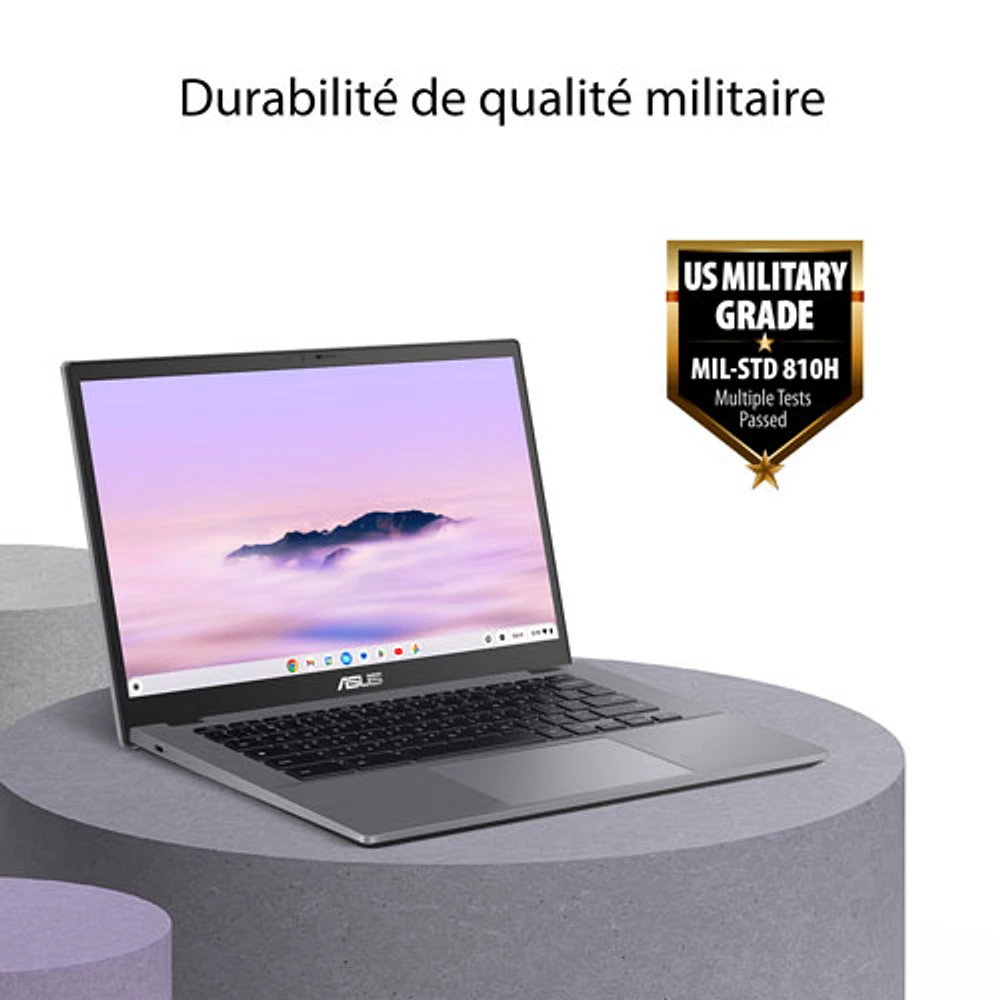 ASUS CX34 14" Touchscreen Chromebook Plus - Rocky Grey (Intel Core i5-1334U/16GB RAM/512GB SSD/ChromeOS)