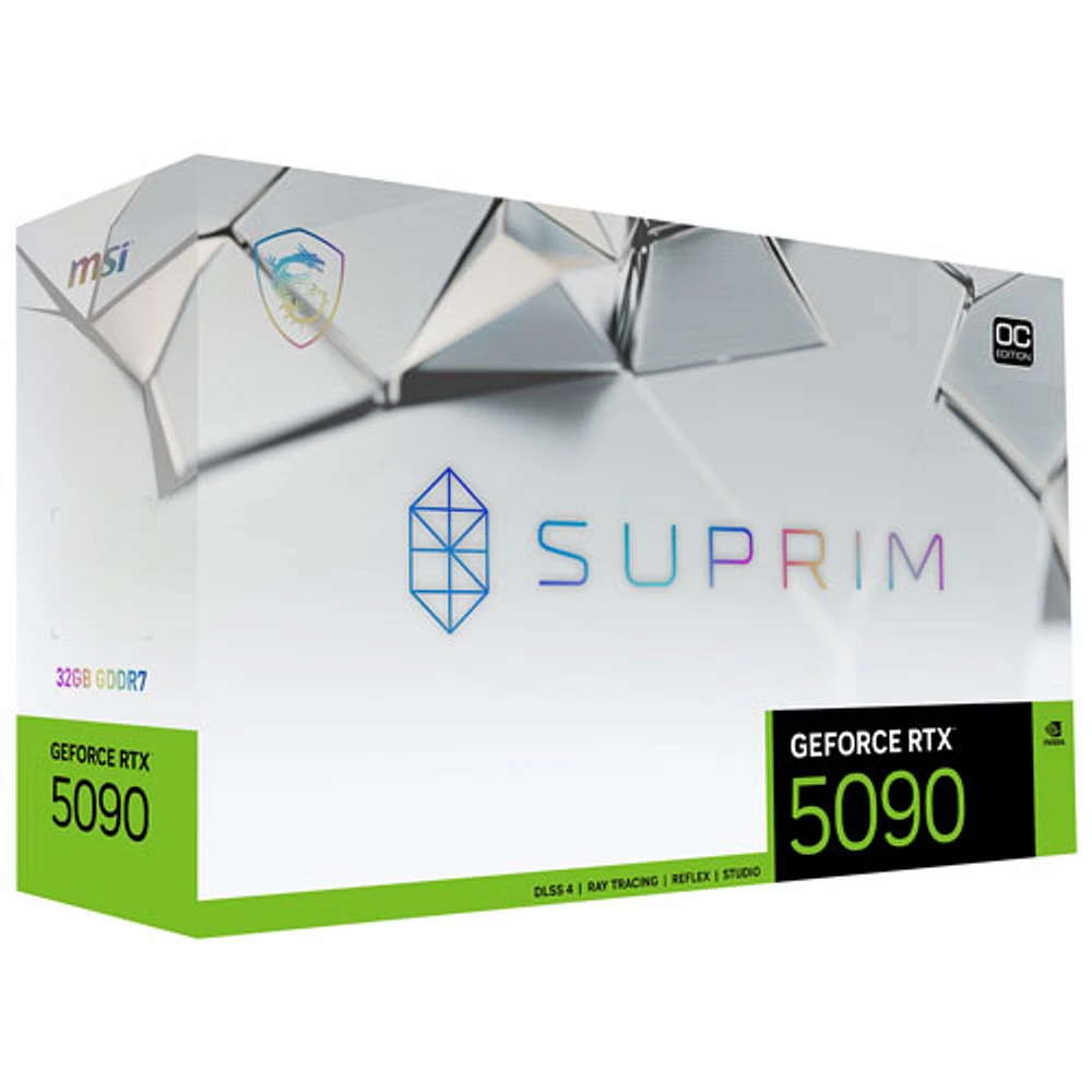 Carte graphique Suprim GeForce RTX 5090 32 Go GDDR7 de MSI