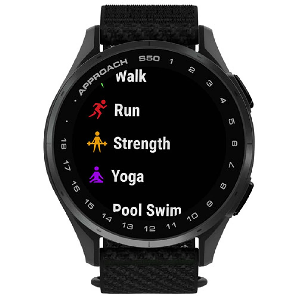 Garmin Approach S50 45mm AMOLED GPS Golf Smartwatch