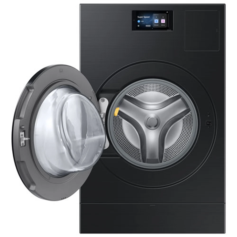 Samsung 6.1 Cu. Ft. Electric Washer & Dryer Combo (WD90F53AVBAC) - Brushed Black