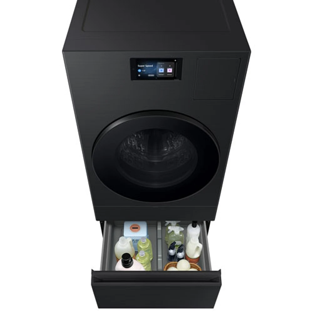 Samsung 6.1 Cu. Ft. Electric Washer & Dryer Combo (WD90F53AVBAC) - Brushed Black