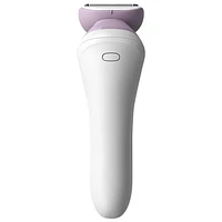 Philips Lady Series 6000 Wet & Dry Electric Shaver (BRL136/00) - White/Pink