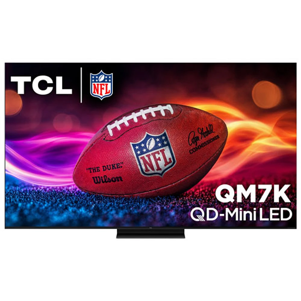 Téléviseur intelligent Google TV HDR QD-Mini DEL UHD 4K de 55 po série QM7K de TCL (55QM7K) - 2025