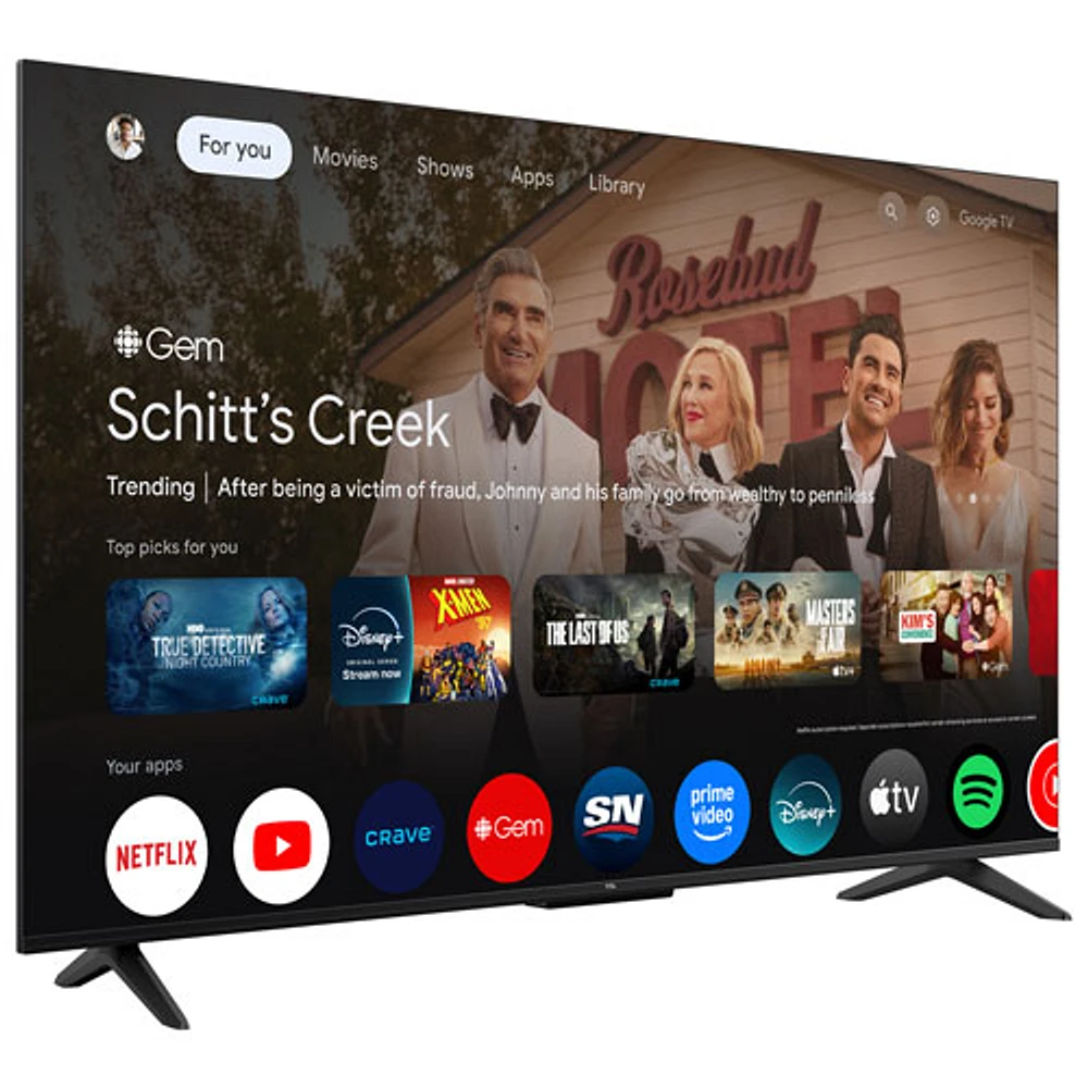 TCL S45K-Series 50" 4K UHD HDR LED Smart Google TV (50S45K) - 2025