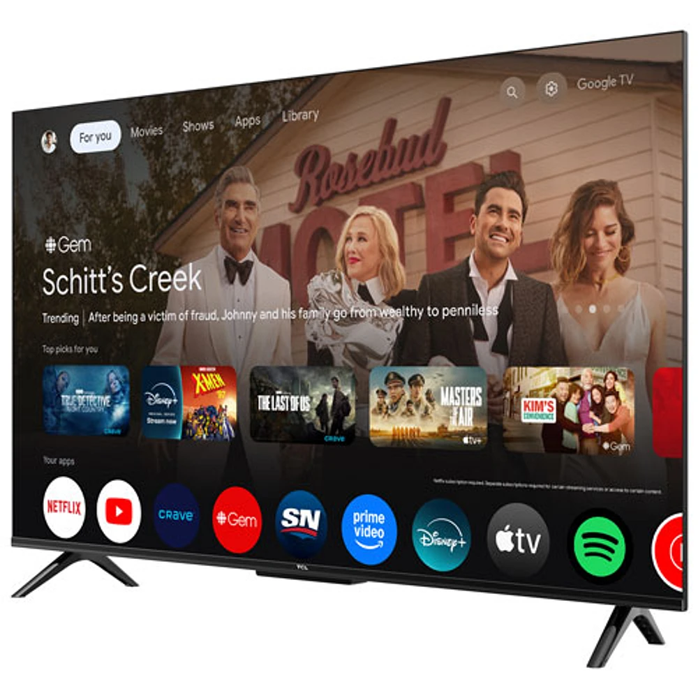 TCL S45K-Series 43" 4K UHD HDR LED Smart Google TV (43S45K) - 2025