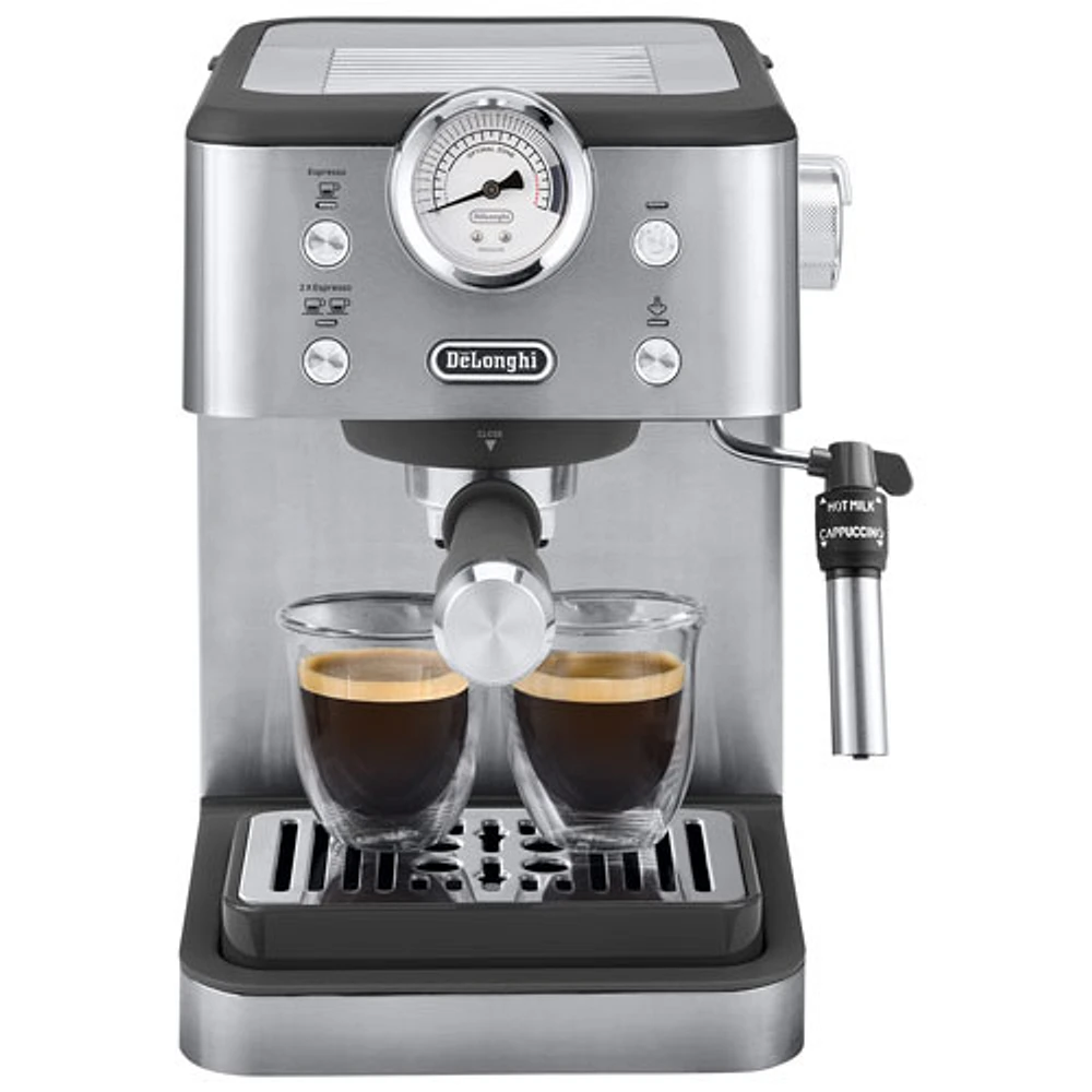 De’Longhi Linea Classic Espresso Machine - Stainless & Grey