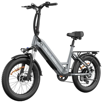 Vélo électrique repliable EB750S de Blutron (moteur 500 W/autonomie maximale 70 km/vitesse maximale 32 km/h) - Gris futuriste