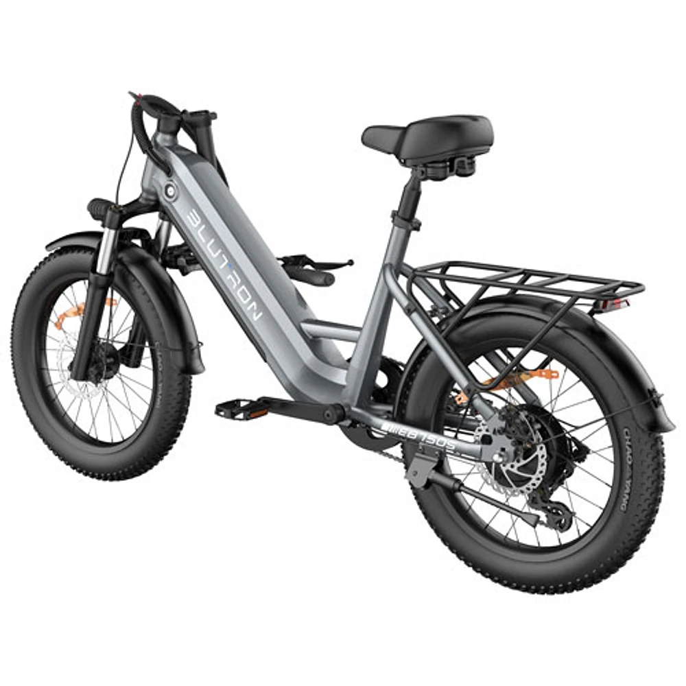 Blutron EB750S Foldable Electric Bike (500W Motor / Up to 70km Battery Range / 32km/h Top Speed) - Future Grey