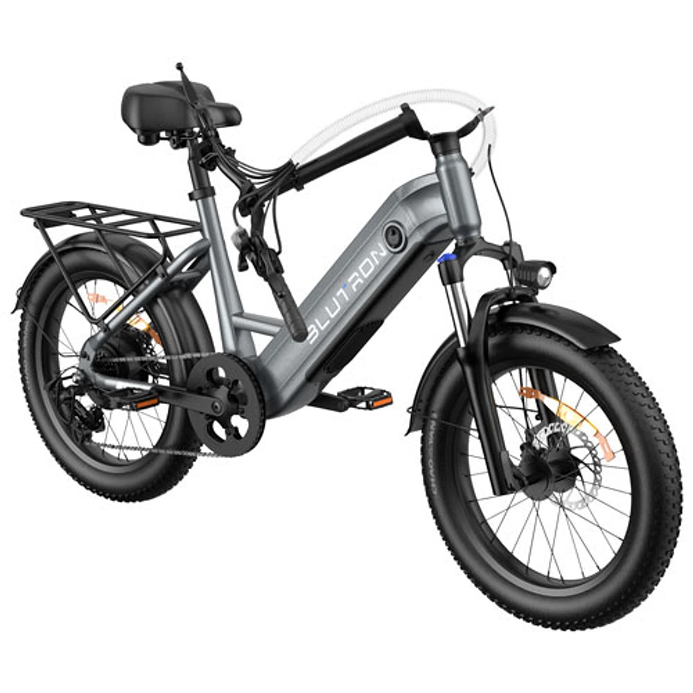 Blutron EB750S Foldable Electric Bike (500W Motor / Up to 70km Battery Range / 32km/h Top Speed) - Future Grey