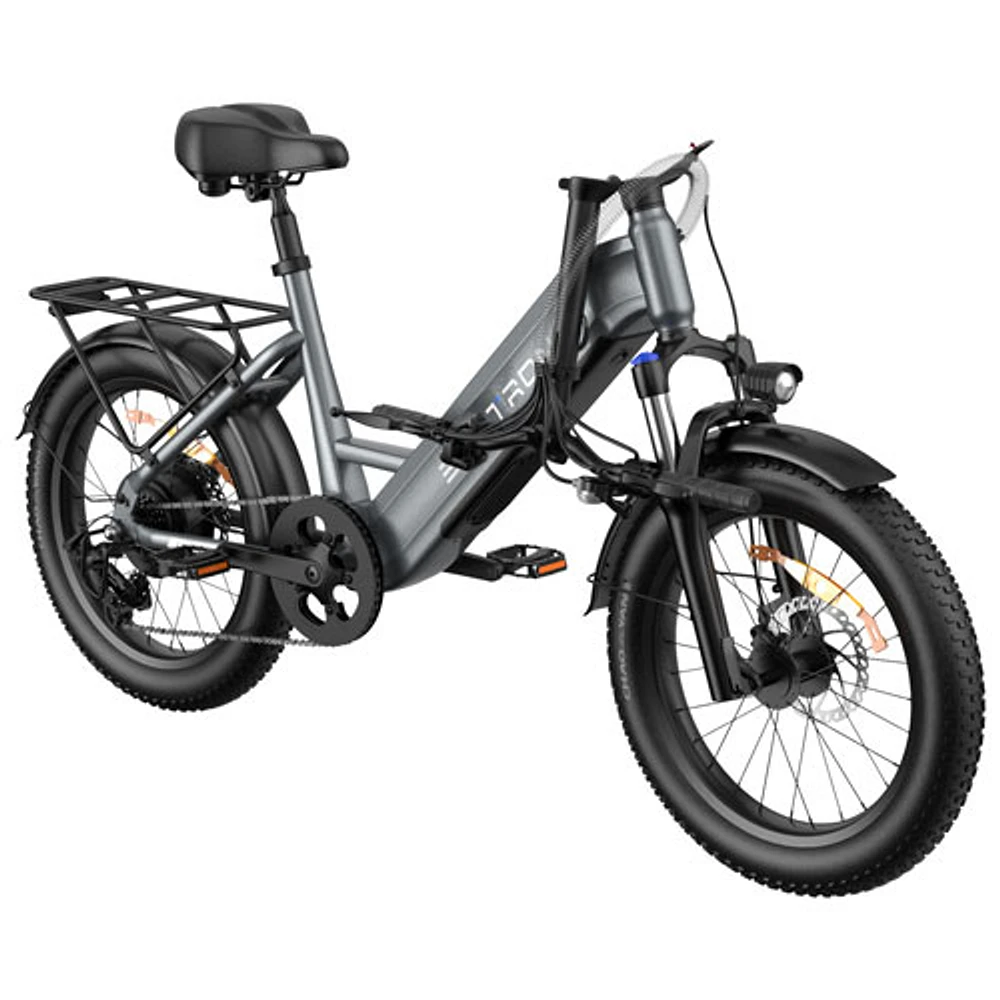 Blutron EB750S Foldable Electric Bike (500W Motor / Up to 70km Battery Range / 32km/h Top Speed) - Future Grey