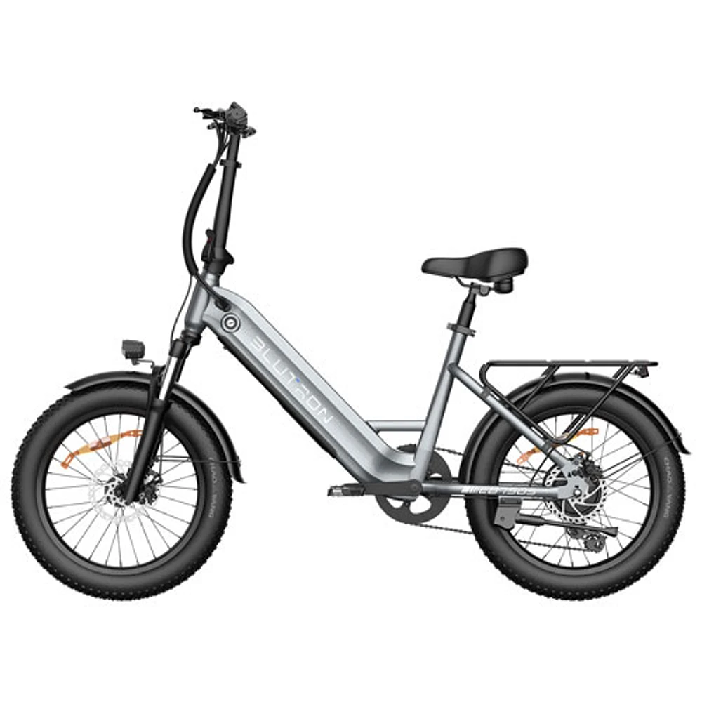 Blutron EB750S Foldable Electric Bike (500W Motor / Up to 70km Battery Range / 32km/h Top Speed) - Future Grey