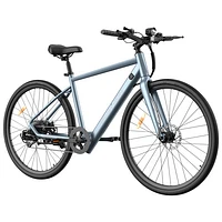 Blutron EB570 Electric Cruiser Bike (350W Motor / Up to 50km Battery Range / 32km/h Top Speed) - Azure Blue