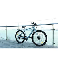 Blutron EB570 Electric Commuter Bike (350W Motor / Up to 50km Battery Range / 32km/h Top Speed) - Azure Blue - Only at Best Buy