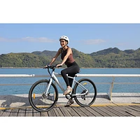 Blutron EB570 Electric Commuter Bike (350W Motor / Up to 50km Battery Range / 32km/h Top Speed) - Azure Blue - Only at Best Buy
