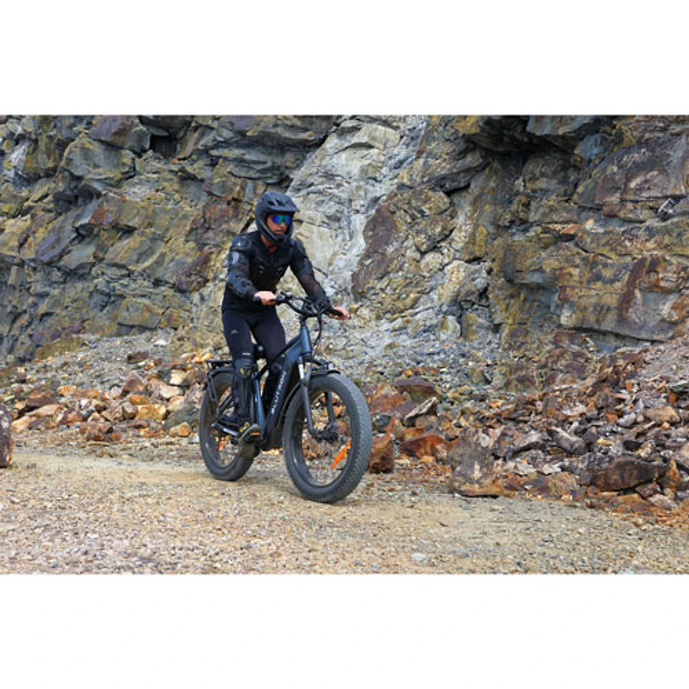 Blutron EB880 Electric Fat Tire Bike (750W Motor / Up to 80km Battery Range / 32km/h Top Speed) - Interstellar Blue - Only at Best Buy