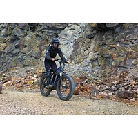Blutron EB880 Electric Fat Tire Bike (750W Motor / Up to 80km Battery Range / 32km/h Top Speed) - Interstellar Blue - Only at Best Buy