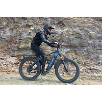 Blutron EB880 Electric Fat Tire Bike (750W Motor / Up to 80km Battery Range / 32km/h Top Speed) - Interstellar Blue - Only at Best Buy