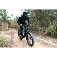 Blutron EB880 Electric Fat Tire Bike (750W Motor / Up to 80km Battery Range / 32km/h Top Speed) - Interstellar Blue - Only at Best Buy