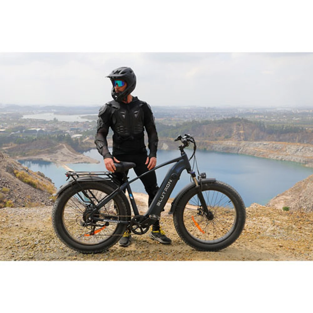 Blutron EB880 Electric Fat Tire Bike (750W Motor / Up to 80km Battery Range / 32km/h Top Speed) - Interstellar Blue - Only at Best Buy