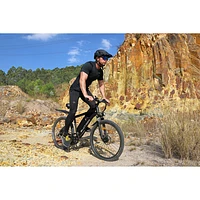 Blutron EB550 Electric Mountain Bike (500W Motor / Up to 60km Battery Range / 32km/h Top Speed) - Gilt Black - Only at Best Buy