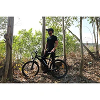 Blutron EB550 Electric Mountain Bike (500W Motor / Up to 60km Battery Range / 32km/h Top Speed) - Gilt Black - Only at Best Buy