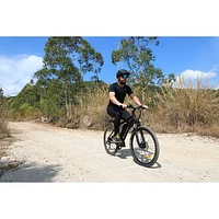 Blutron EB550 Electric Mountain Bike (500W Motor / Up to 60km Battery Range / 32km/h Top Speed) - Gilt Black - Only at Best Buy