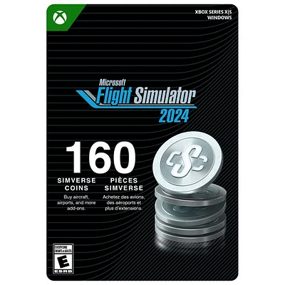 Microsoft Flight Simulator 2024 - 160 Simverse Coins (Xbox Series X|S/Windows) - Digital Download