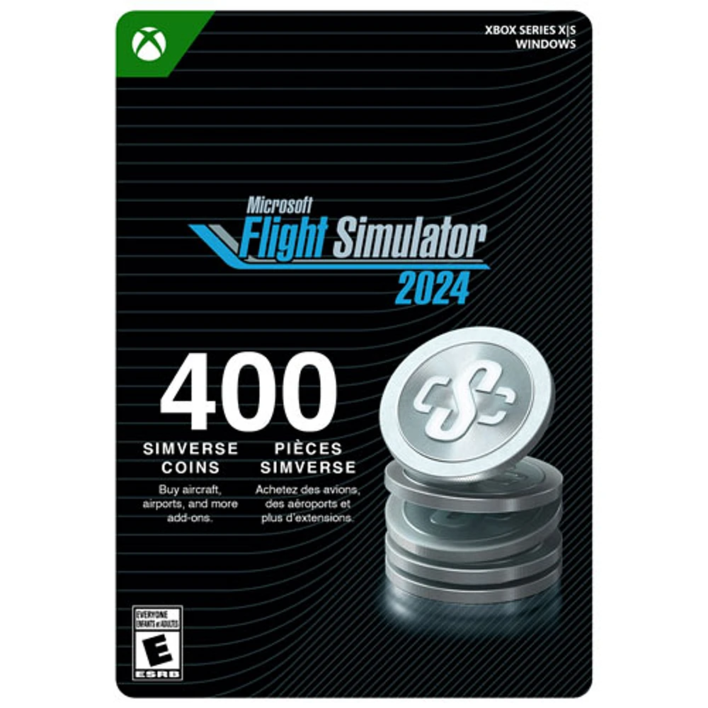 Microsoft Flight Simulator 2024 - 400 Simverse Coins (Xbox Series X|S/Windows) - Digital Download