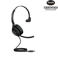 Open Box - Jabra Evolve2 50 On-Ear Noise Cancelling Bluetooth Headset with Mic - Black (25089-889-999)