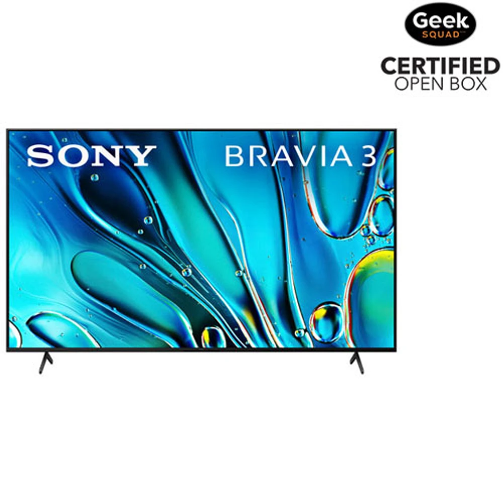 Boîte ouverte - Téléviseur intelligent Google HDR DEL UHD 4K de 85 po Bravia 3 de Sony (K85S30B) - 2024